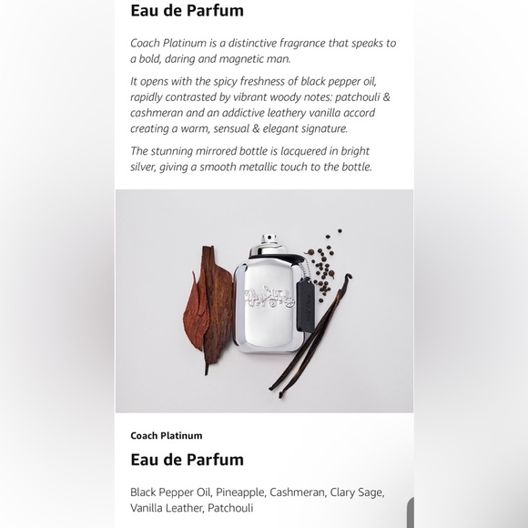 Coach Mens Platinum by Coach New York EDP New sealed box - Picture 3 of 5